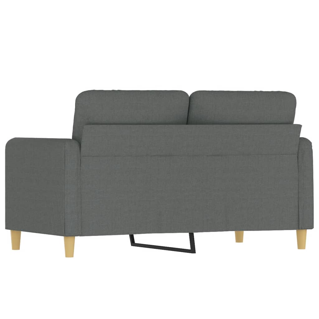 Canapé à 2 places Gris foncé 120 cm Tissu - XIOS