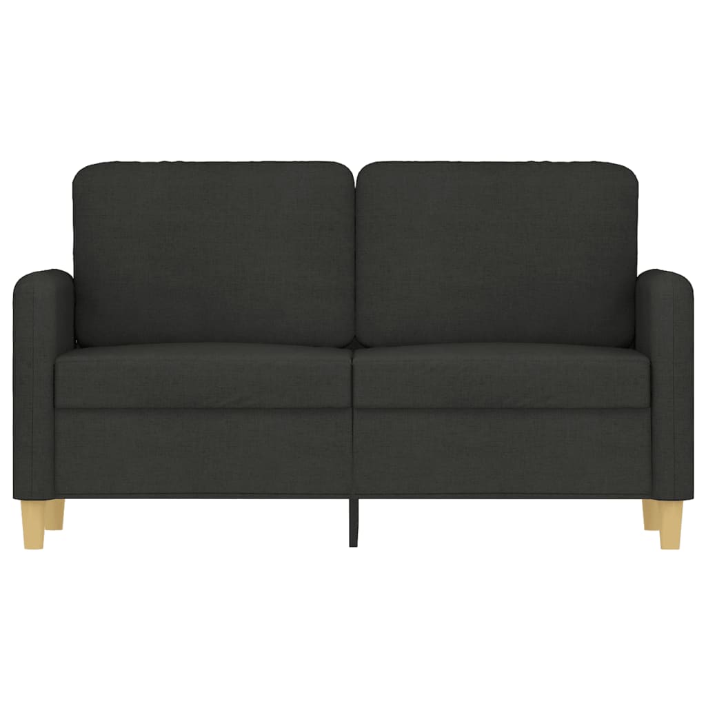 Canapé à 2 places Noir 120 cm Tissu - XIOS