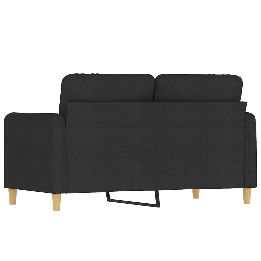 Canapé à 2 places Noir 120 cm Tissu - XIOS