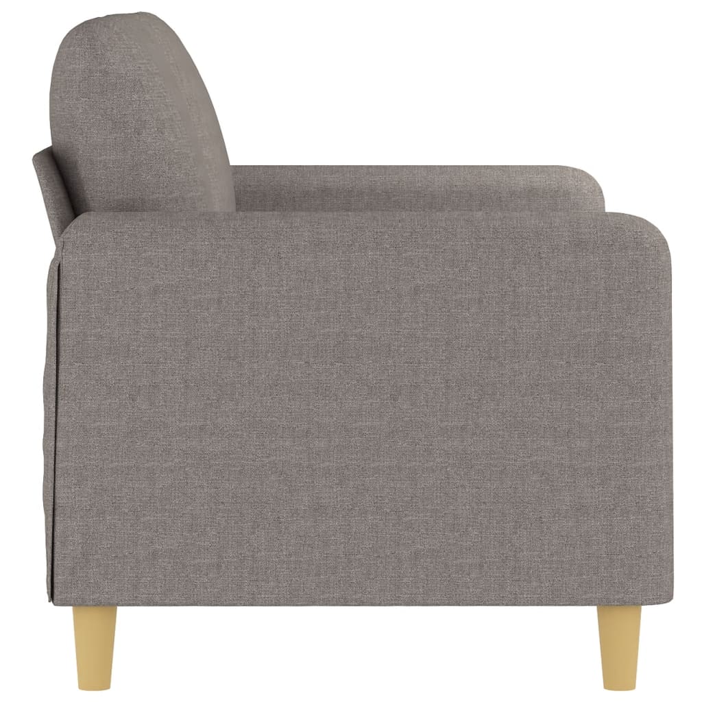 Canapé à 2 places Taupe 120 cm Tissu - XIOS