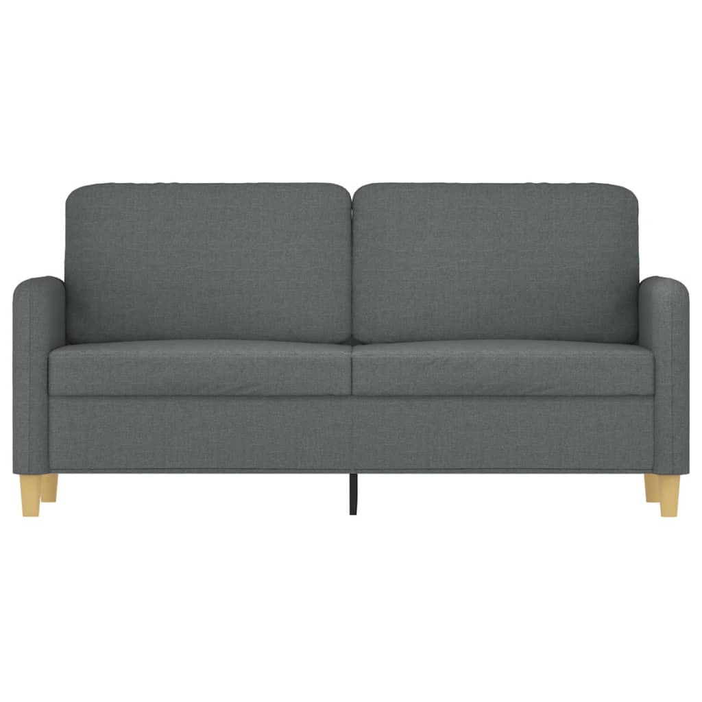 Canapé à 2 places Gris foncé 140 cm Tissu - XIOS