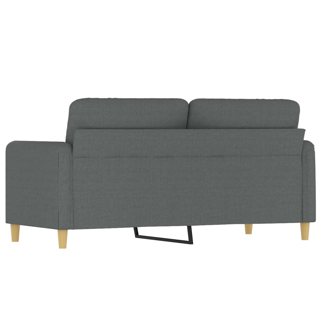 Canapé à 2 places Gris foncé 140 cm Tissu - XIOS