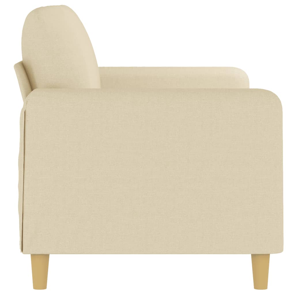 Canapé à 2 places Crème 140 cm Tissu - XIOS