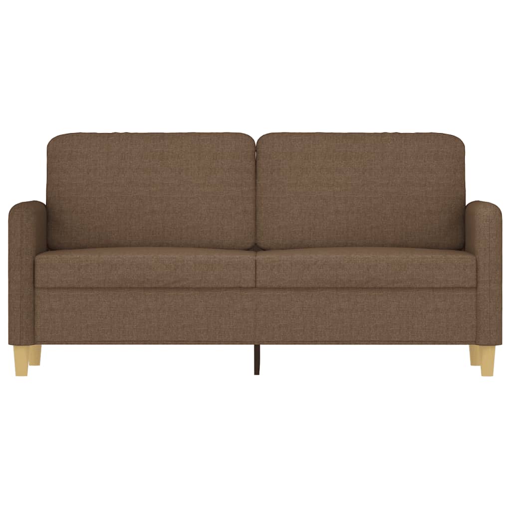 Canapé à 2 places Marron 140 cm Tissu - XIOS