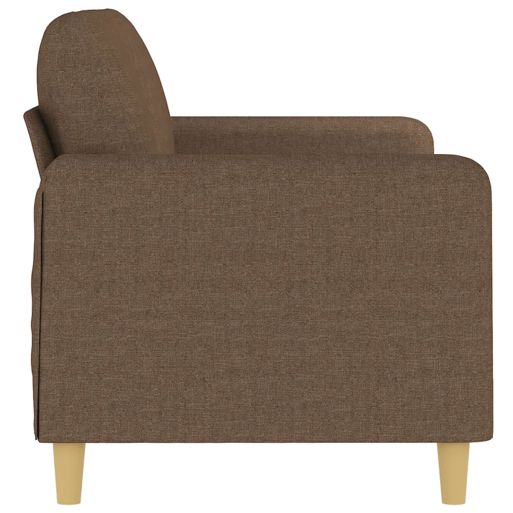 Canapé à 2 places Marron 140 cm Tissu - XIOS