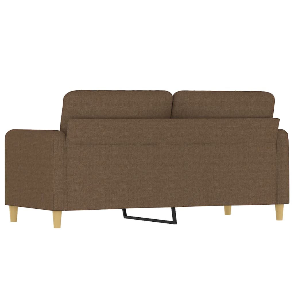 Canapé à 2 places Marron 140 cm Tissu - XIOS
