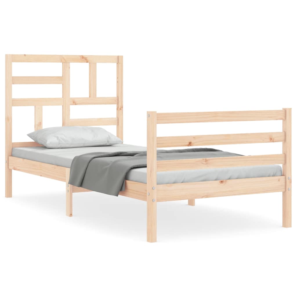 Cadre de lit sans matelas bois massif - XIOS