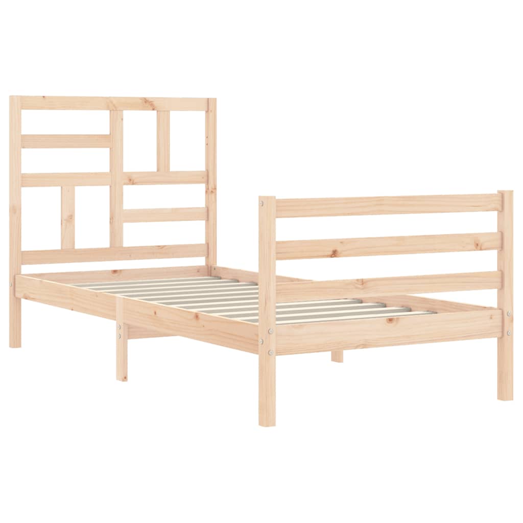 Cadre de lit sans matelas bois massif - XIOS