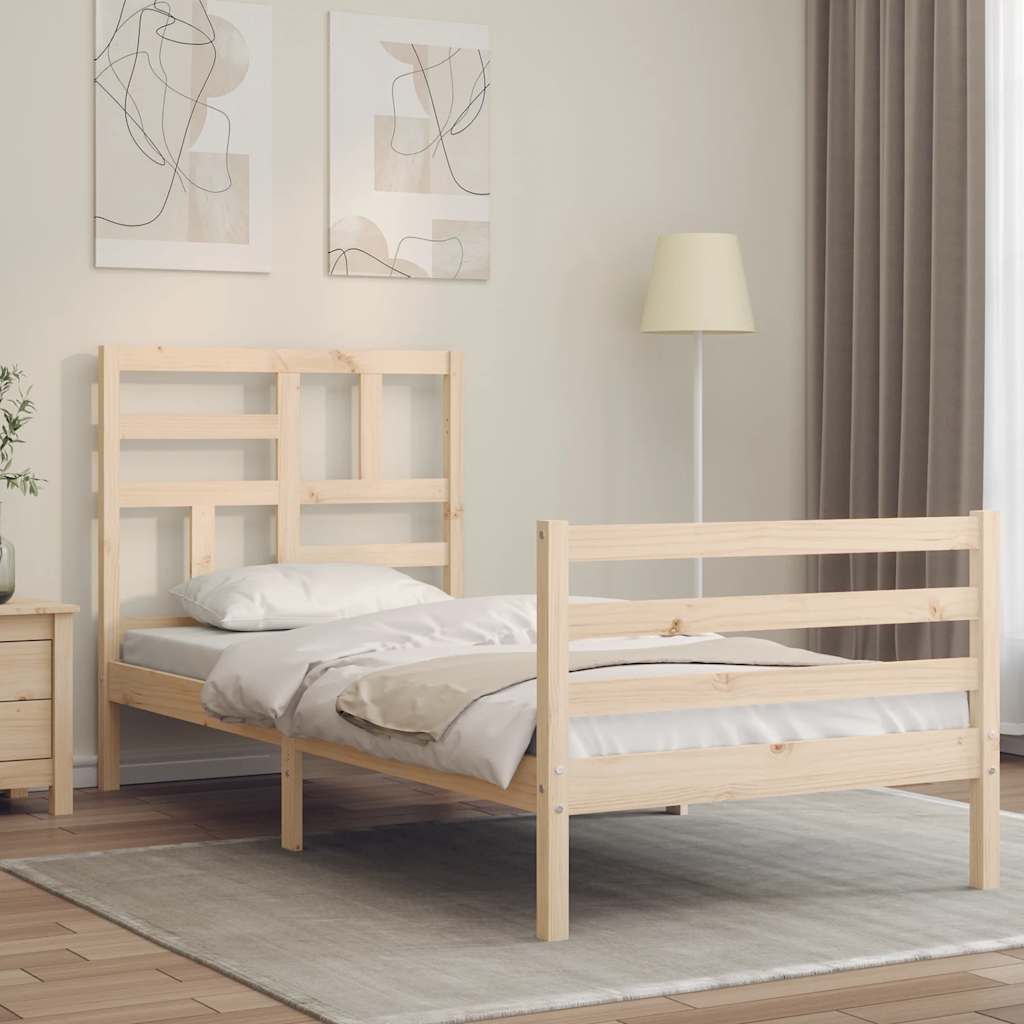 Cadre de lit sans matelas bois massif - XIOS