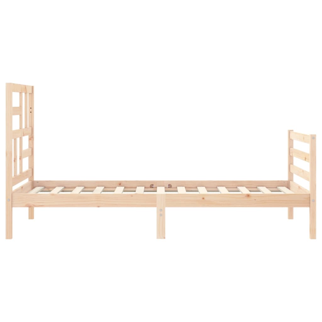 Cadre de lit sans matelas 100x200 cm bois massif - XIOS