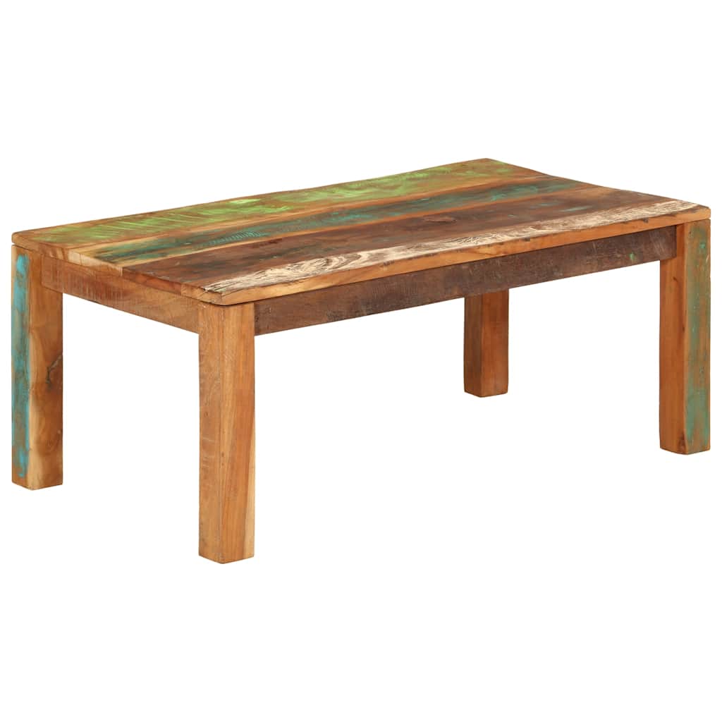 Table basse 110x55x40 cm bois de récupération massif