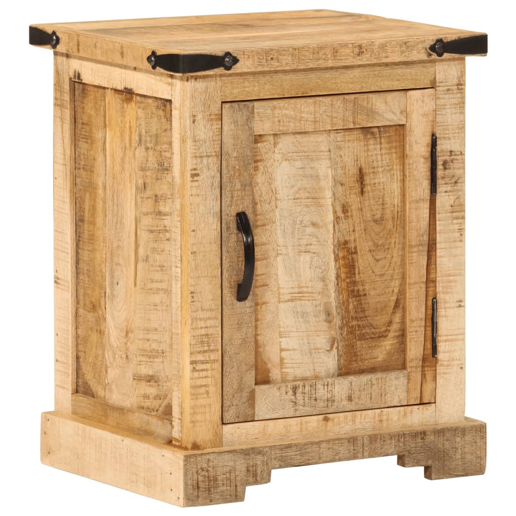 Table de chevet 40x35x50 cm bois de manguier massif - XIOS