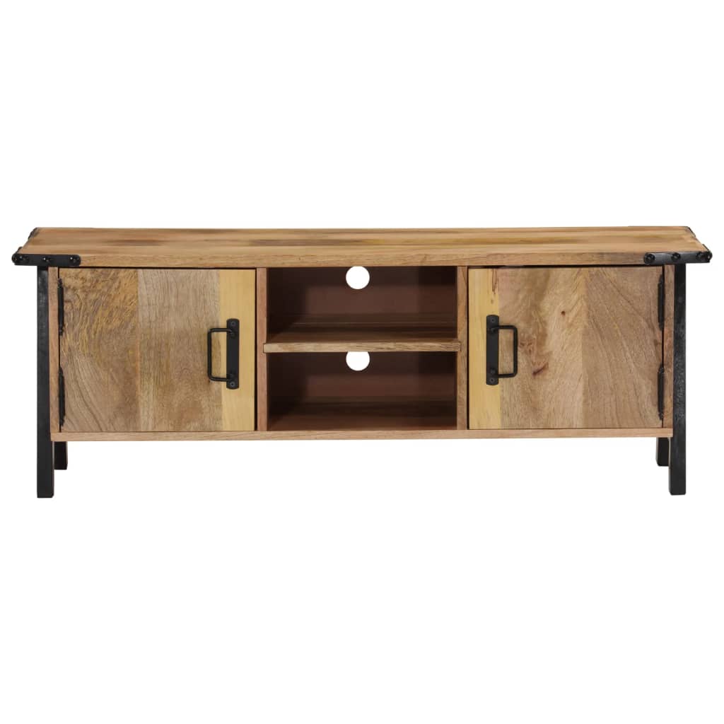 Meuble TV 110x35x40 cm bois massif de manguier - XIOS