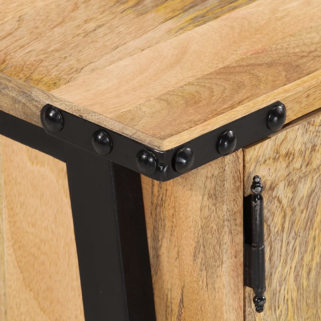 Meuble TV 110x35x40 cm bois massif de manguier - XIOS