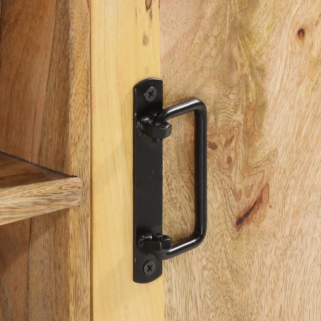 Meuble TV 110x35x40 cm bois massif de manguier - XIOS