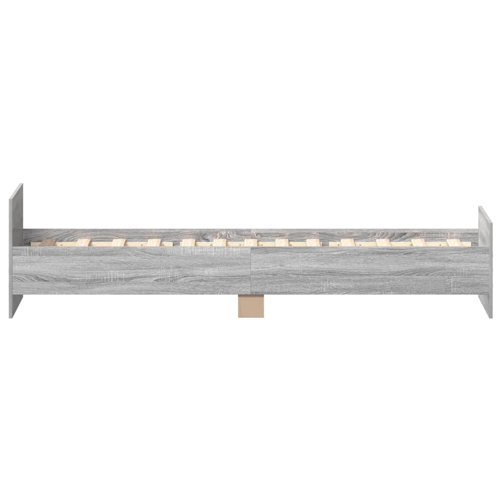 Cadre de lit sans matelas sonoma gris 100x200 cm - XIOS