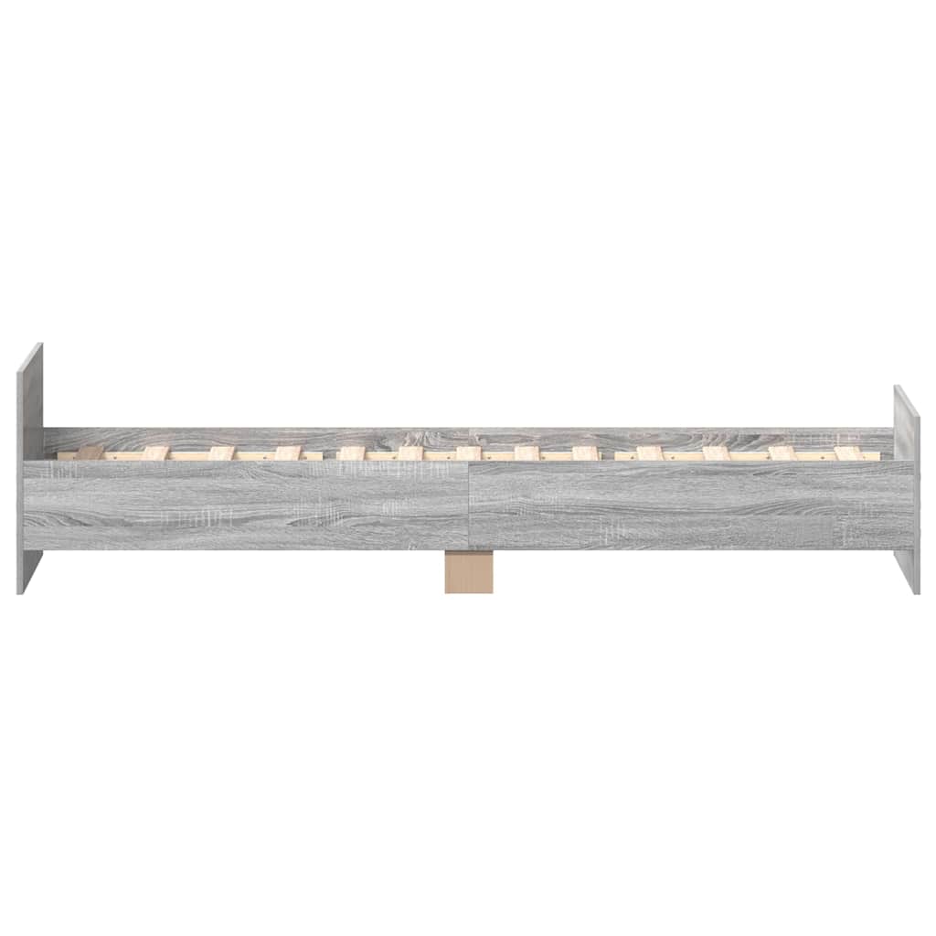 Cadre de lit sans matelas sonoma gris 90x190 cm - XIOS