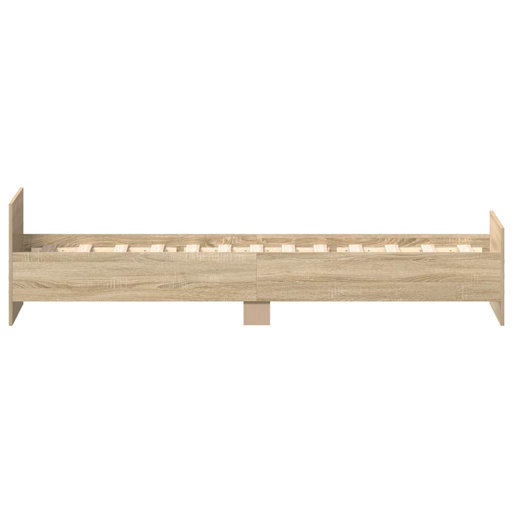 Cadre de lit sans matelas chêne sonoma 75x190 cm - XIOS