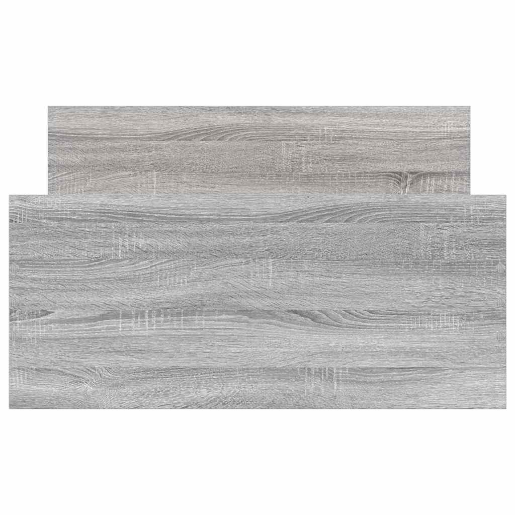 Cadre de lit sans matelas sonoma gris 75x190 cm - XIOS