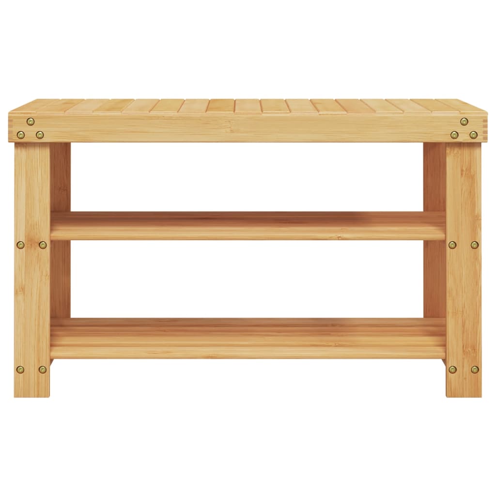 Étagère à chaussures 3 niveaux 70x27,5x45 cm bambou - XIOS
