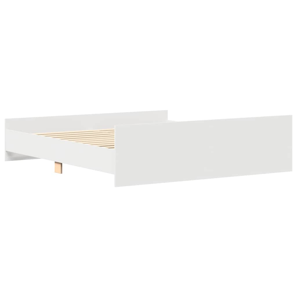 Cadre de lit sans matelas blanc 200x200 cm - XIOS