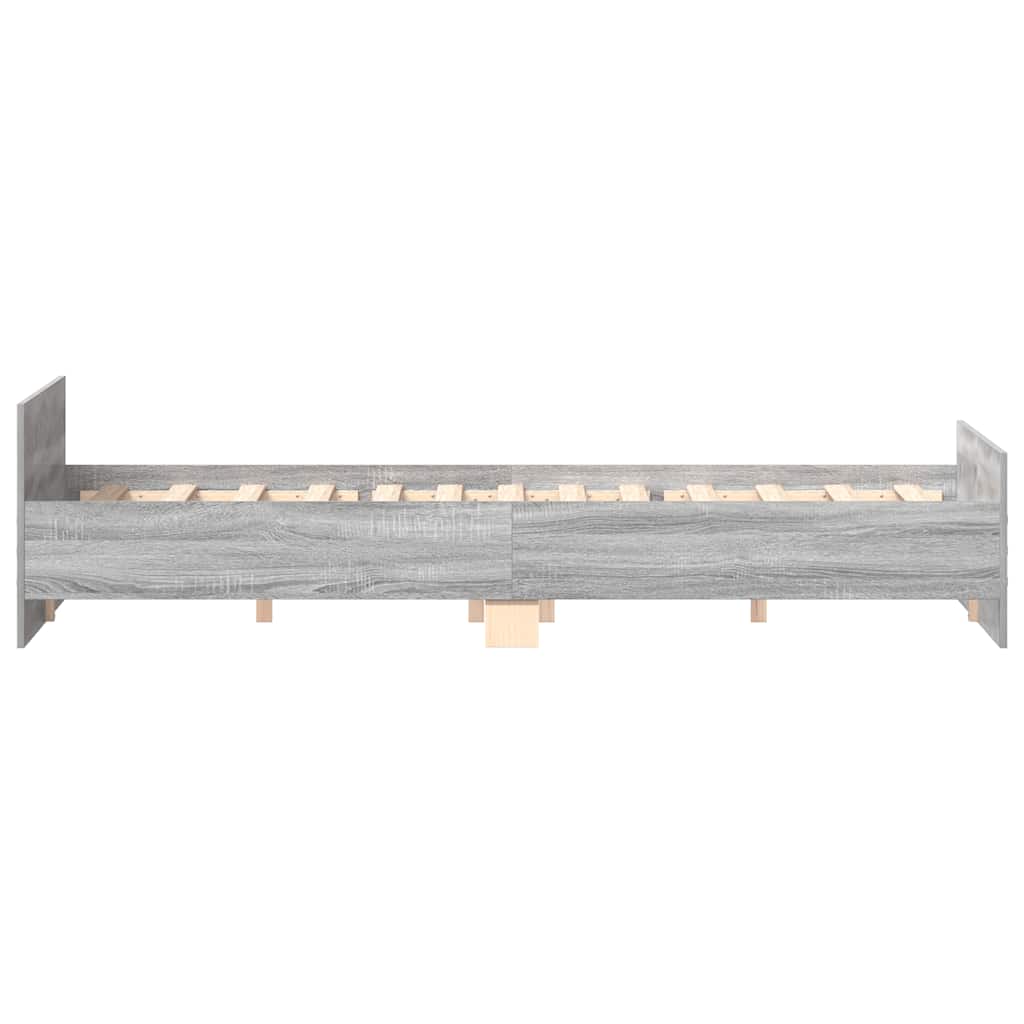 Cadre de lit sans matelas sonoma gris 200x200 cm - XIOS