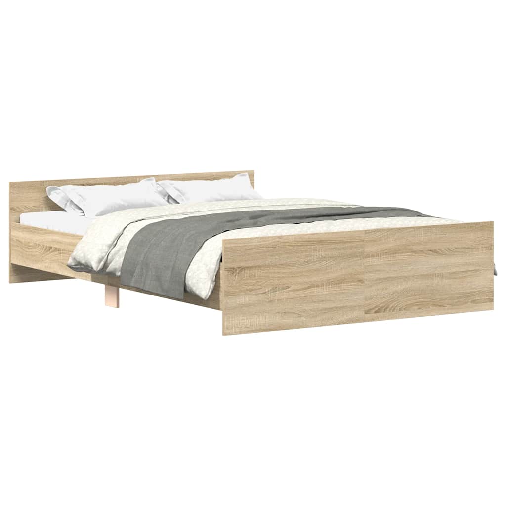 Cadre de lit sans matelas chêne sonoma 120x200 cm - XIOS