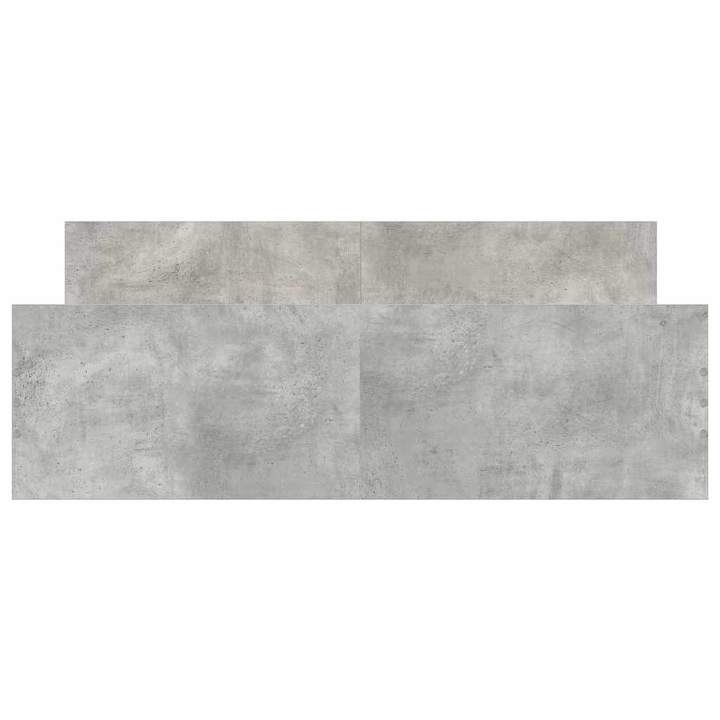 Cadre de lit sans matelas gris béton 120x200 cm - XIOS