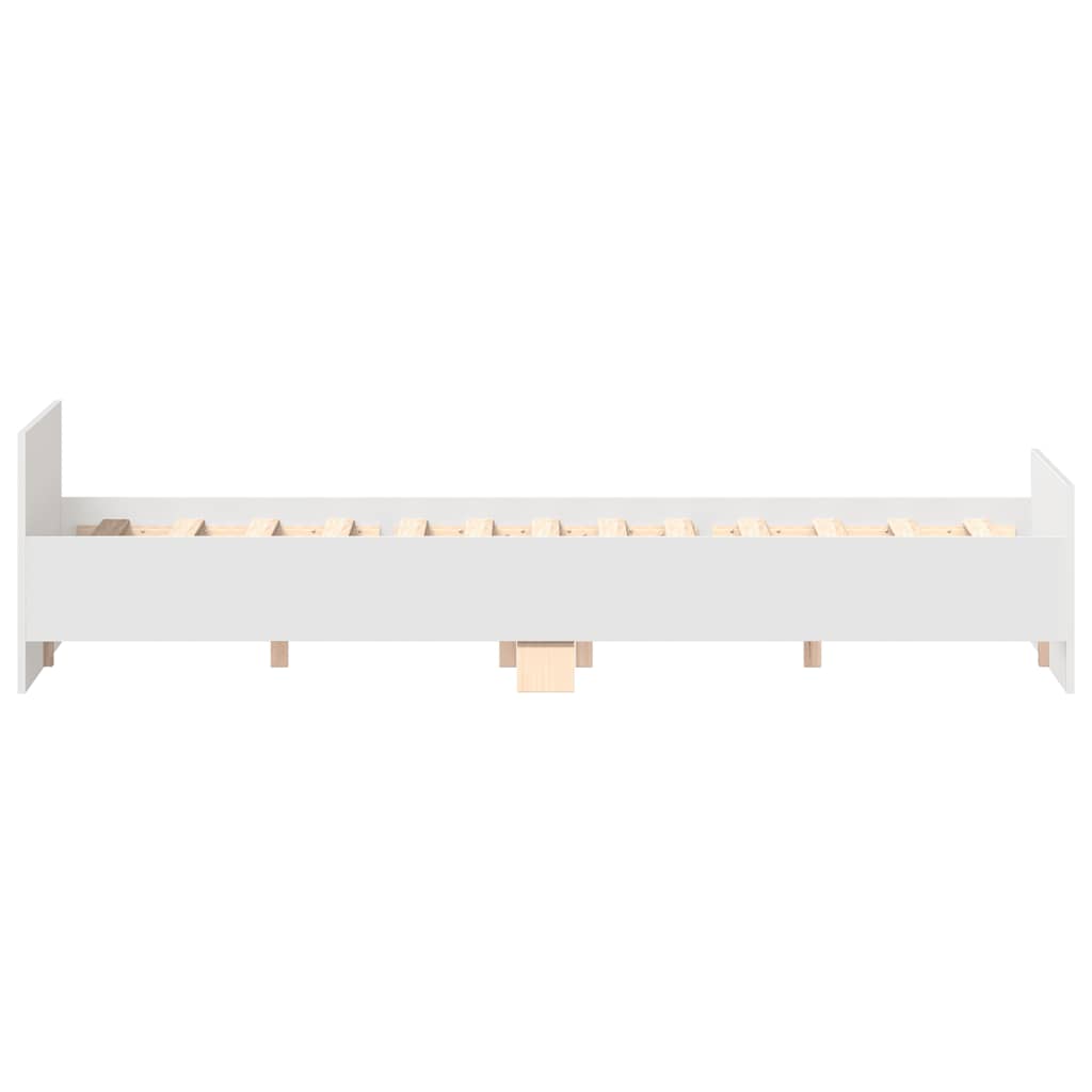 Cadre de lit sans matelas blanc 140x200 cm - XIOS