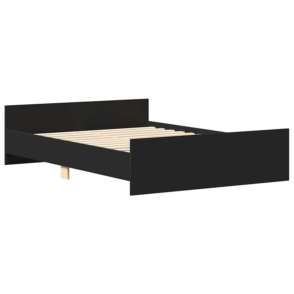 Cadre de lit sans matelas noir 140x200 cm - XIOS
