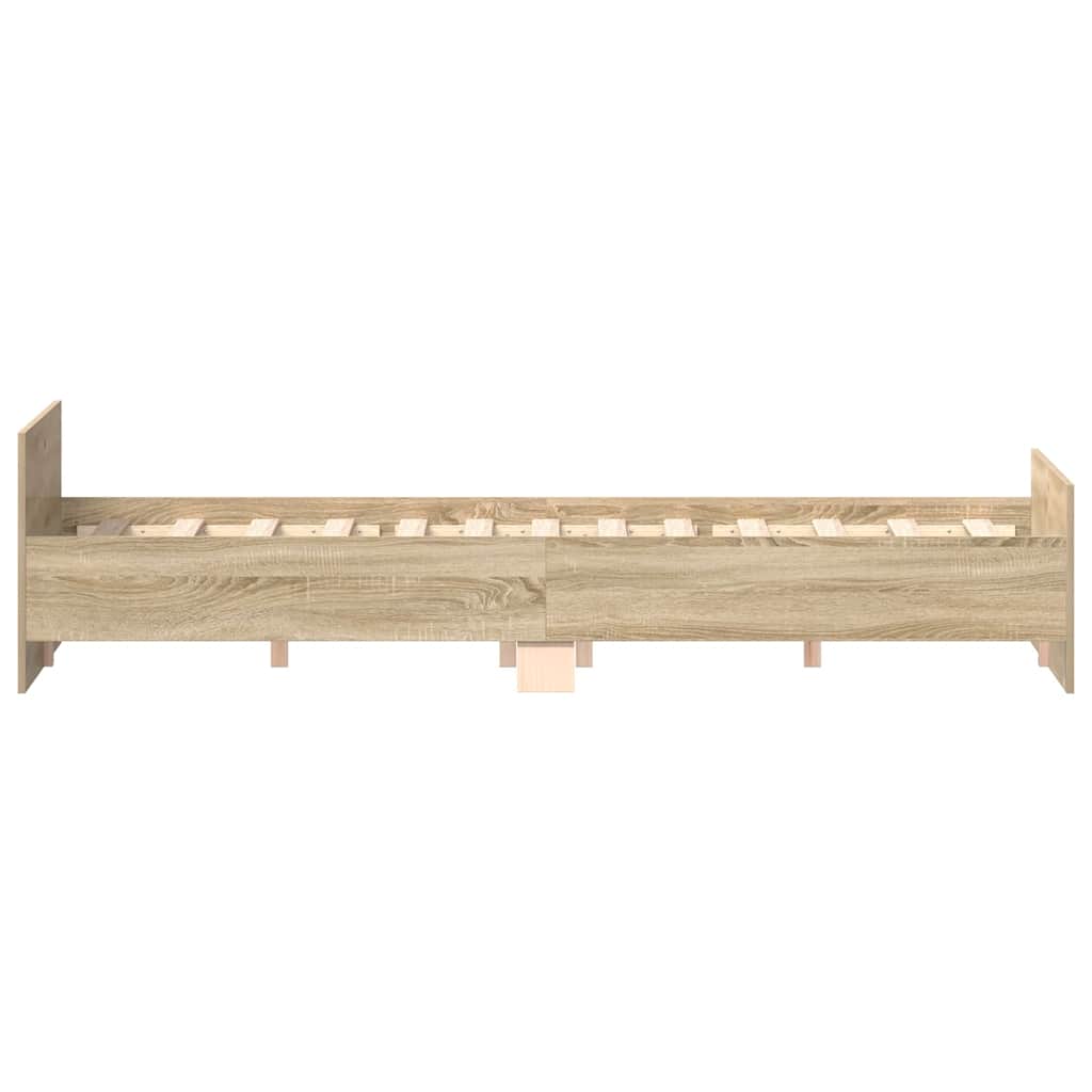 Cadre de lit sans matelas chêne sonoma 140x200 cm - XIOS