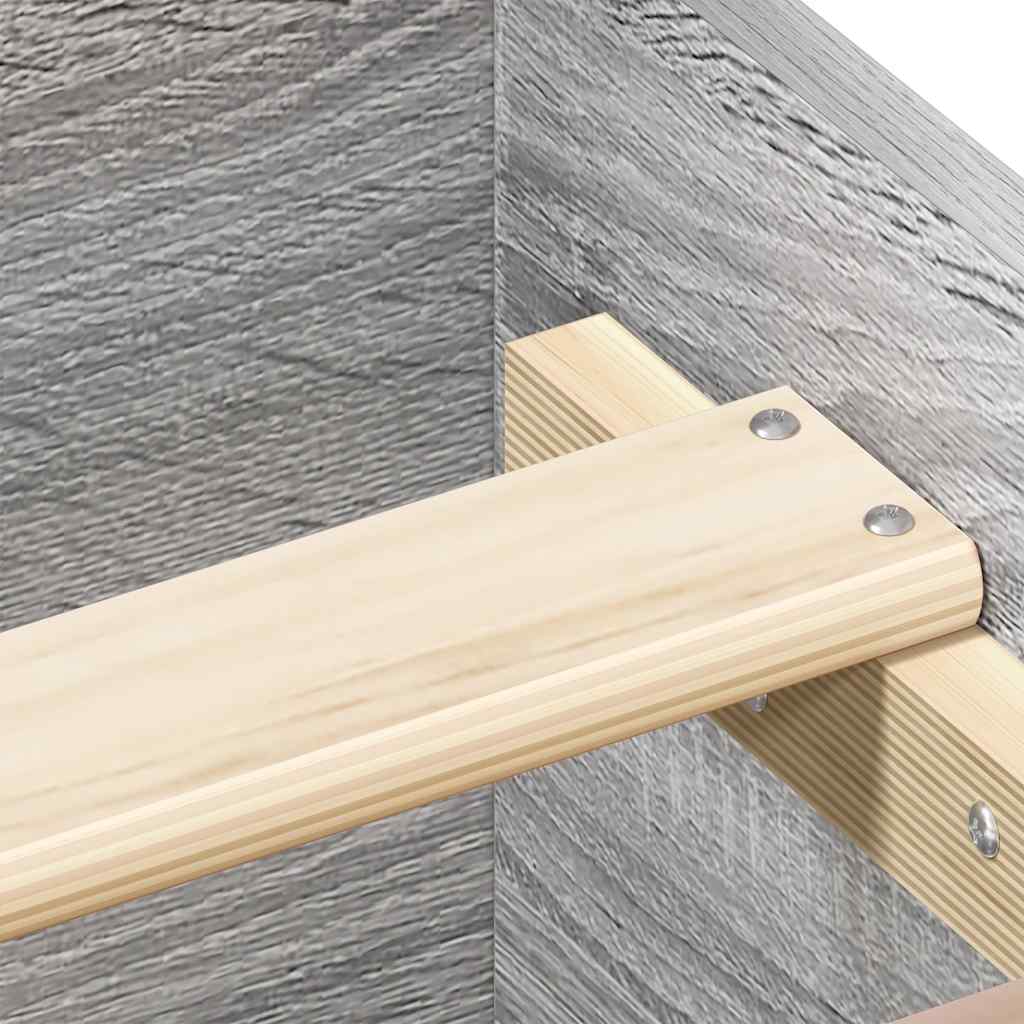 Cadre de lit sans matelas sonoma gris 140x200 cm - XIOS