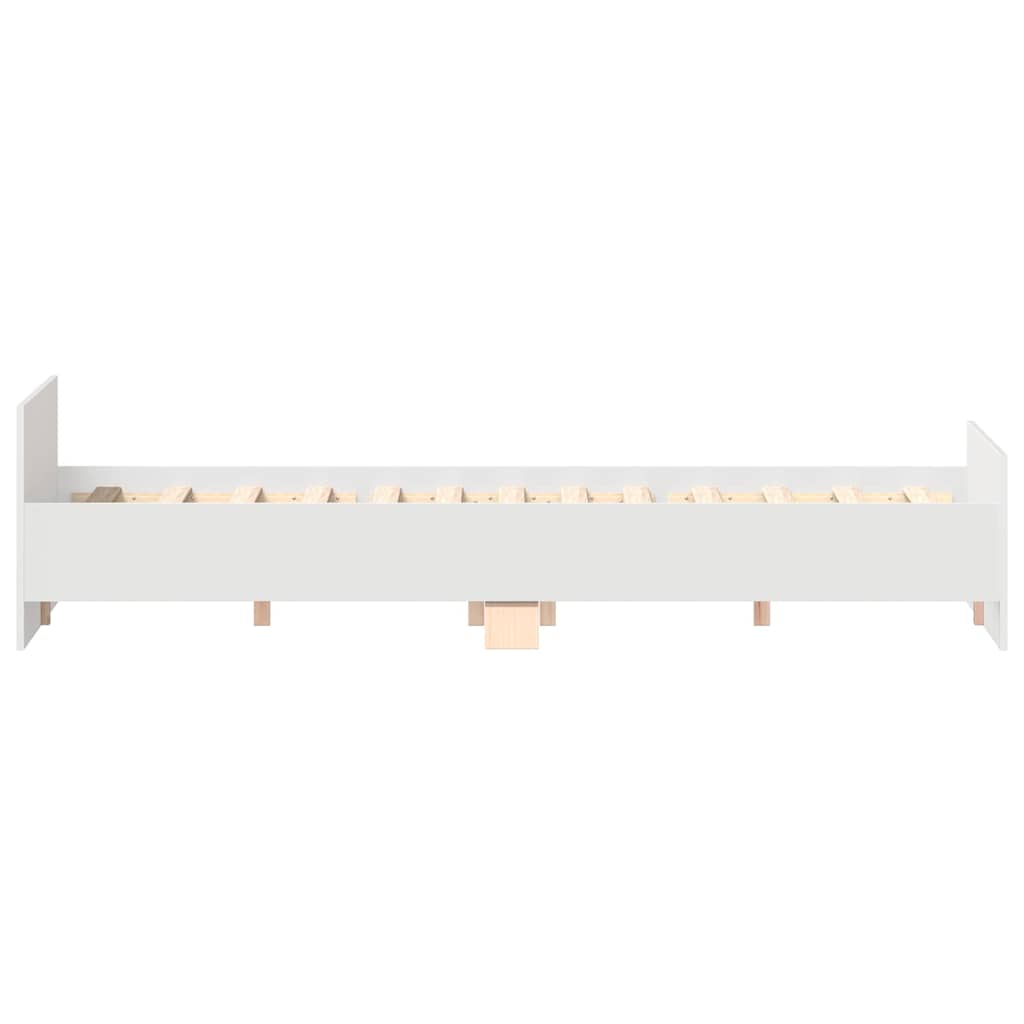 Cadre de lit sans matelas blanc 150x200 cm - XIOS