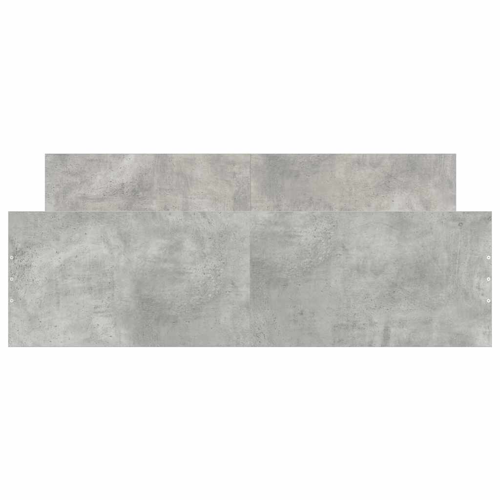 Cadre de lit sans matelas gris béton 150x200 cm - XIOS