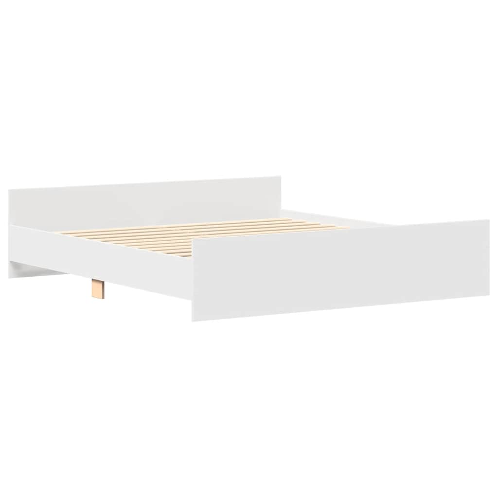 Cadre de lit sans matelas blanc 160x200 cm - XIOS