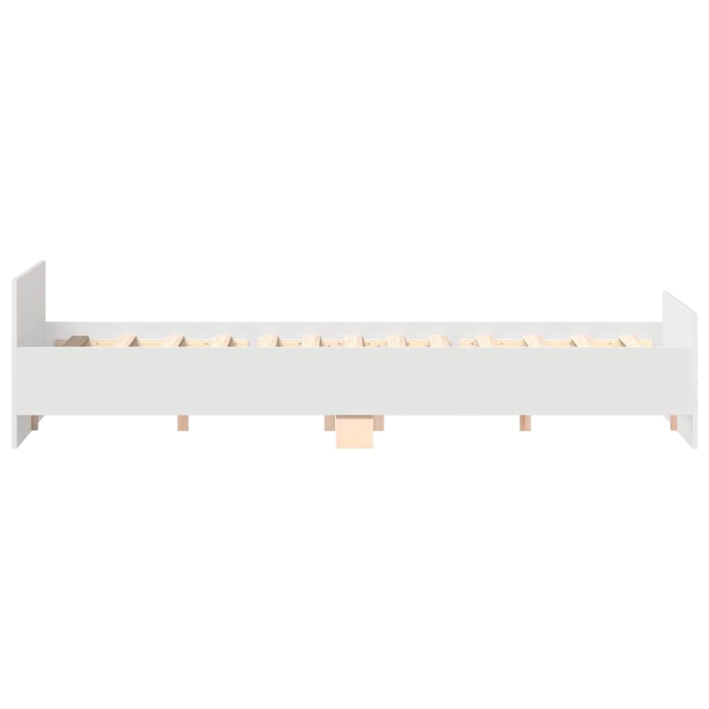 Cadre de lit sans matelas blanc 160x200 cm - XIOS