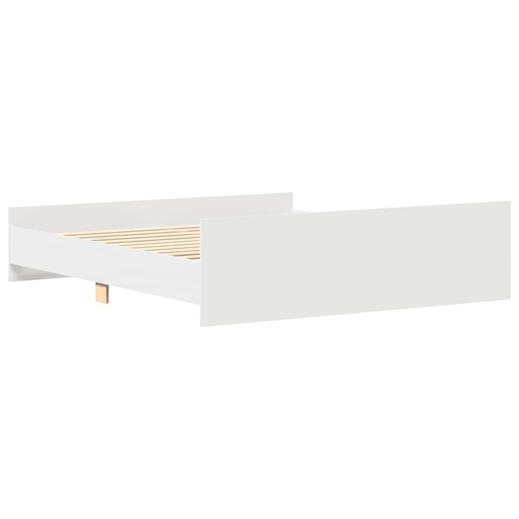Cadre de lit sans matelas blanc 160x200 cm - XIOS