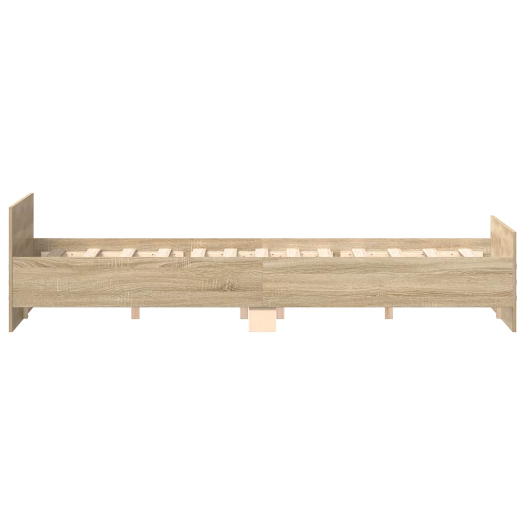 Cadre de lit sans matelas chêne sonoma 160x200 cm - XIOS