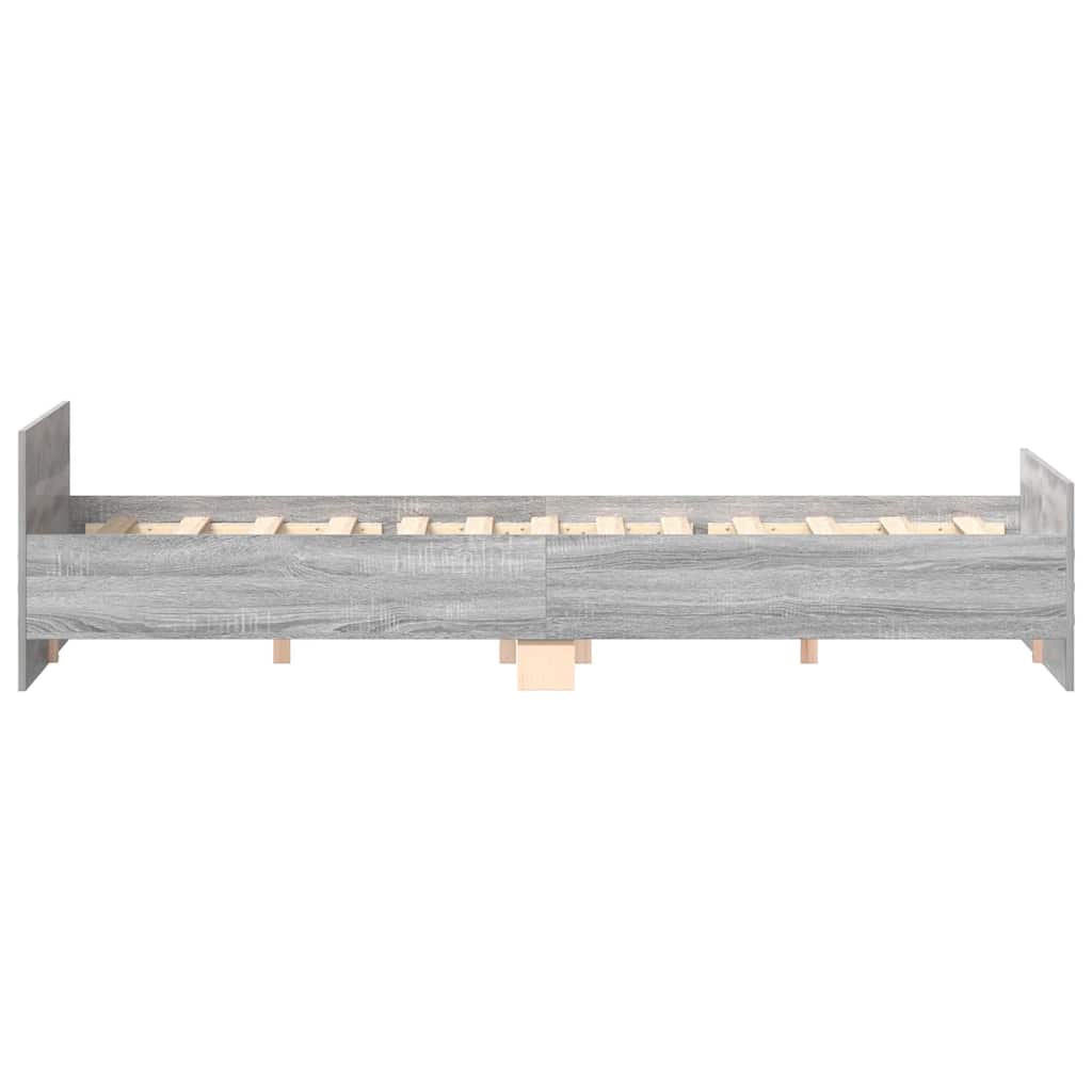 Cadre de lit sans matelas sonoma gris 160x200 cm - XIOS