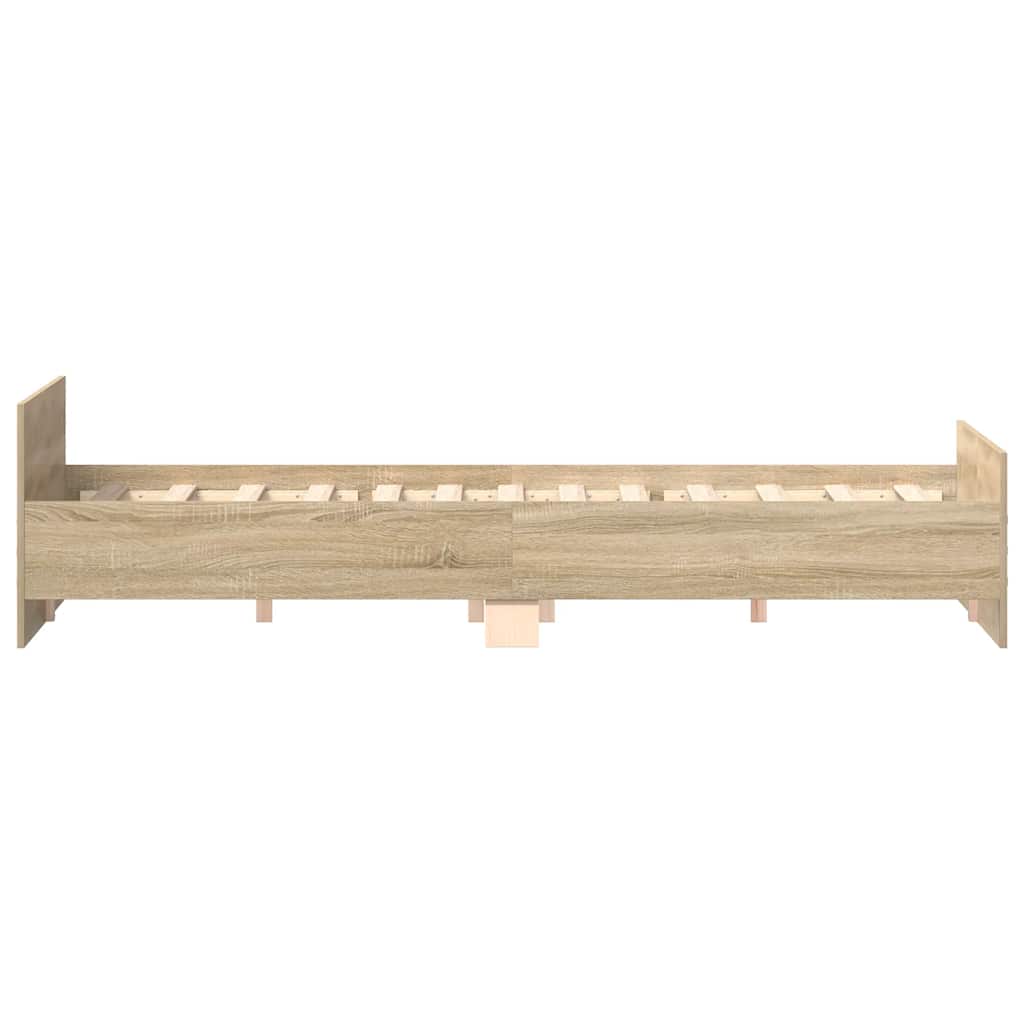 Cadre de lit sans matelas chêne sonoma 180x200 cm - XIOS