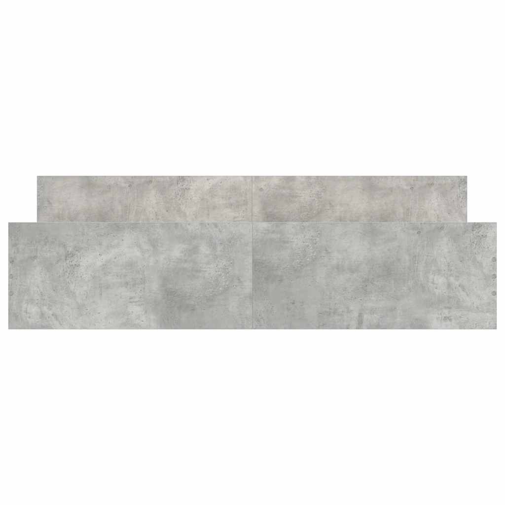 Cadre de lit sans matelas gris béton 180x200 cm - XIOS