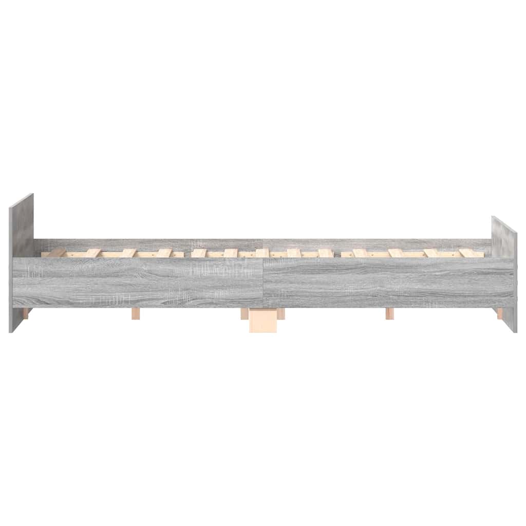 Cadre de lit sans matelas sonoma gris 180x200 cm - XIOS
