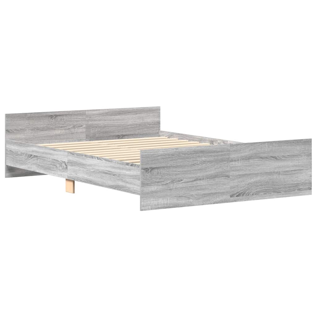 Cadre de lit sans matelas sonoma gris 140x190 cm - XIOS
