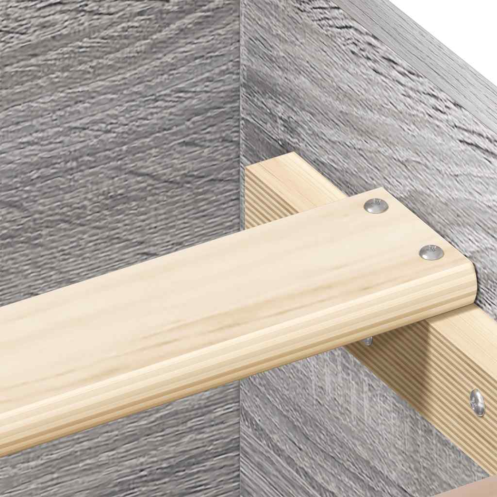 Cadre de lit sans matelas sonoma gris 140x190 cm - XIOS