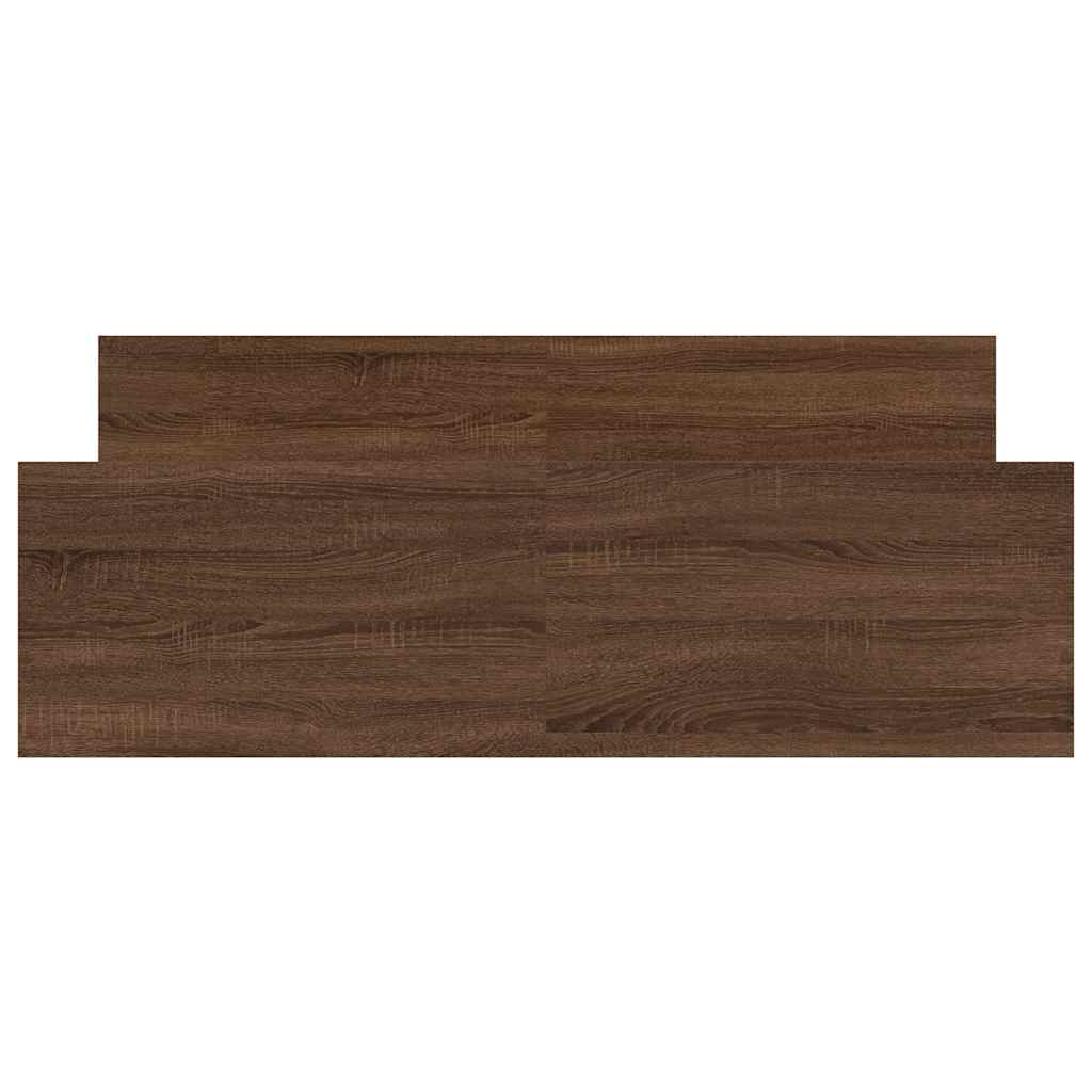Cadre de lit sans matelas chêne marron 135x190 cm - XIOS