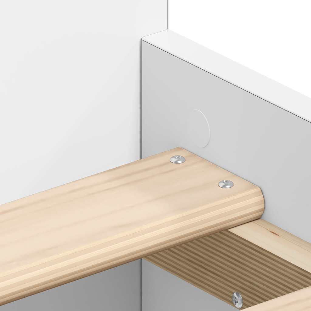Cadre de lit sans matelas blanc 100x200 cm - XIOS