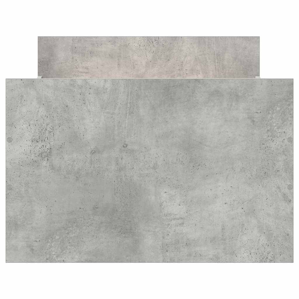 Cadre de lit sans matelas gris béton 100x200 cm - XIOS