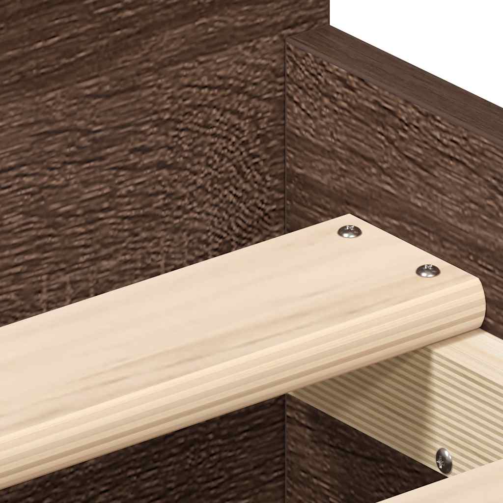 Cadre de lit sans matelas chêne marron 90x200 cm - XIOS