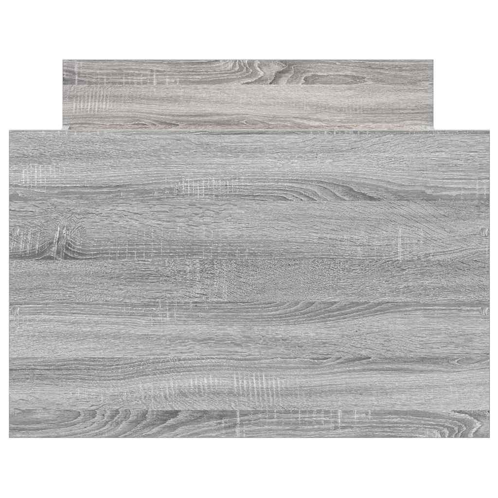Cadre de lit sans matelas sonoma gris 75x190 cm - XIOS