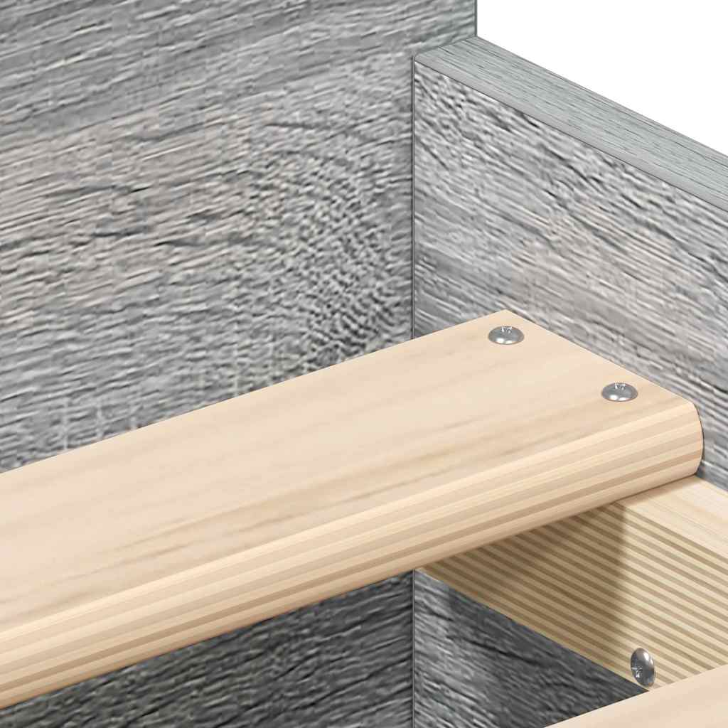 Cadre de lit sans matelas sonoma gris 75x190 cm - XIOS